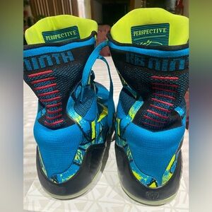 Stylish Blue and Yellow Athletic Shoes